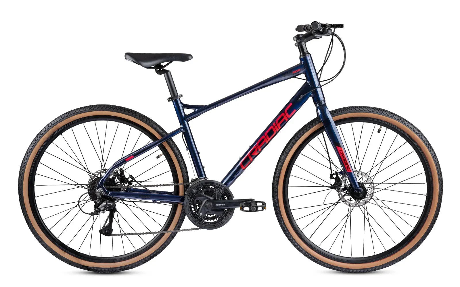 Cradiac - Concept | 24 Speed Geared Gravel Bike | 700 * 47C Gravel Cycle| Alloy Rigid Fork | 18.5" Inch Frame | Disc Brakes | 6061 Alloy Frame | for 14+ Years Men/Boys/Girls