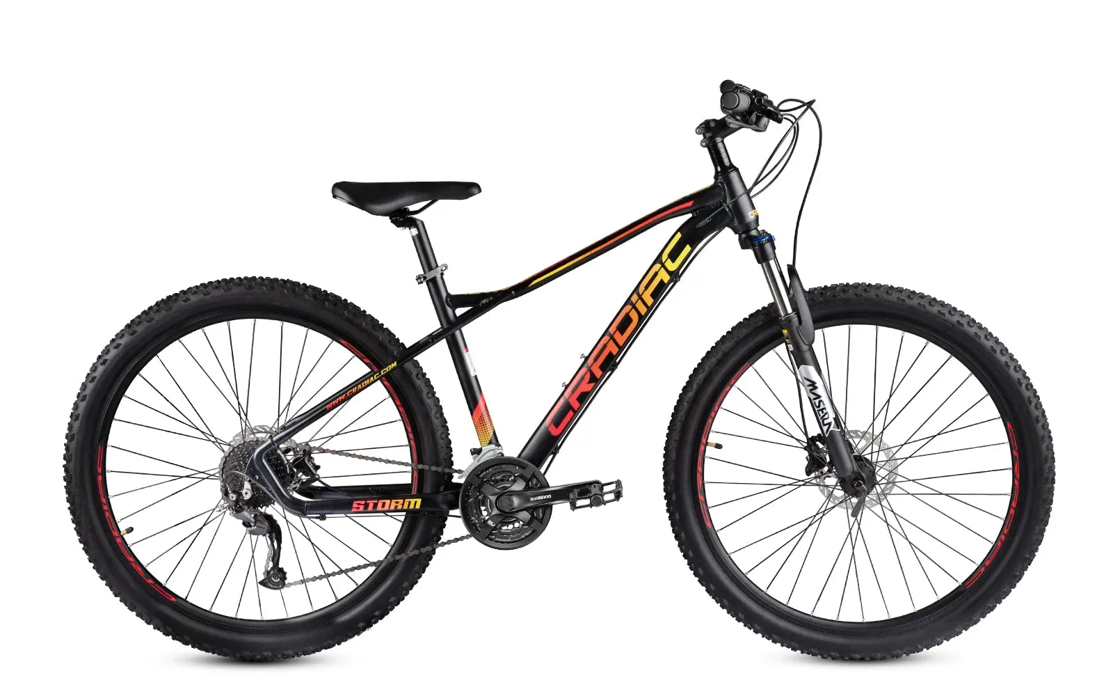 Cradiac - Storm | 27 Speed Gear Mountain Bike | Zoom MASERA Lockout Suspension | 27.5" Inch MTB Cycle| Hydraulic Disc Brake | Aluminium Alloy Frame | for 15+ Years Men/Boys/Girls/Women