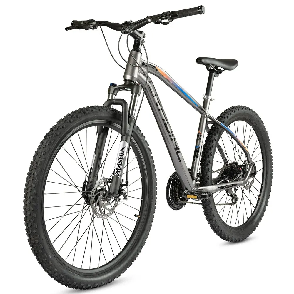 Cradiac XC 900 24 Speed 6061 Alloy Cycle 27.5 T 24 Geared Bicycle for Men with Front Zoom Lockout Suspension & Dual Disc Brake Mountain Bike